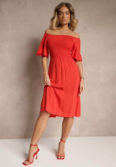 Rochie Norlio Roșie 4