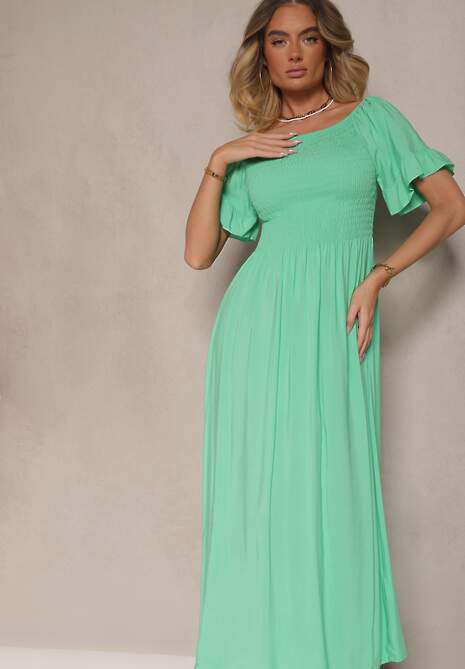 Rochie Maissa Verde deschis 4