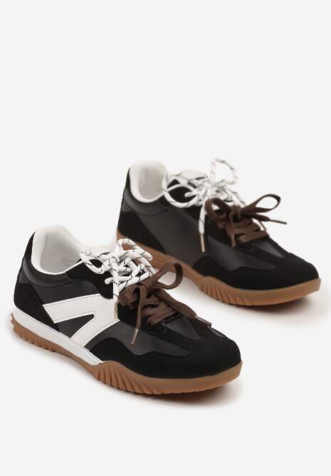 Sneakers Nilaviela Negru cu alb 5