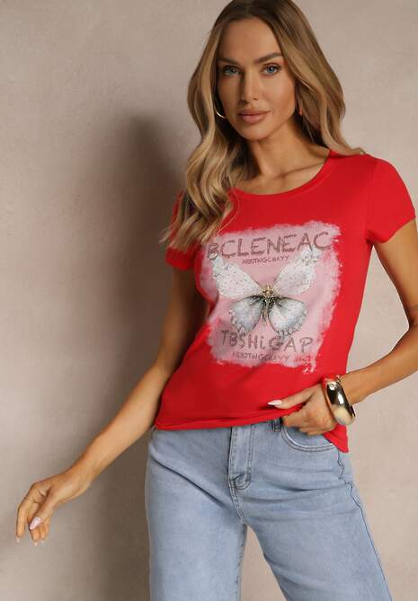 T-shirt Uliadwena Roșu 5