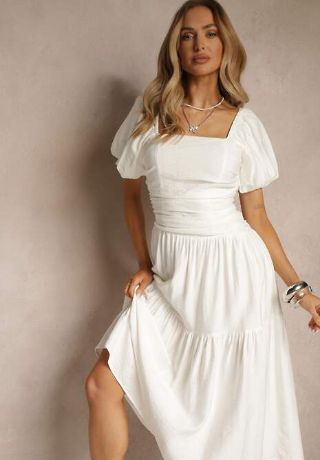Rochie Naprine Albă 4
