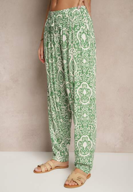 Pantaloni Jenavitha Verde închis 4