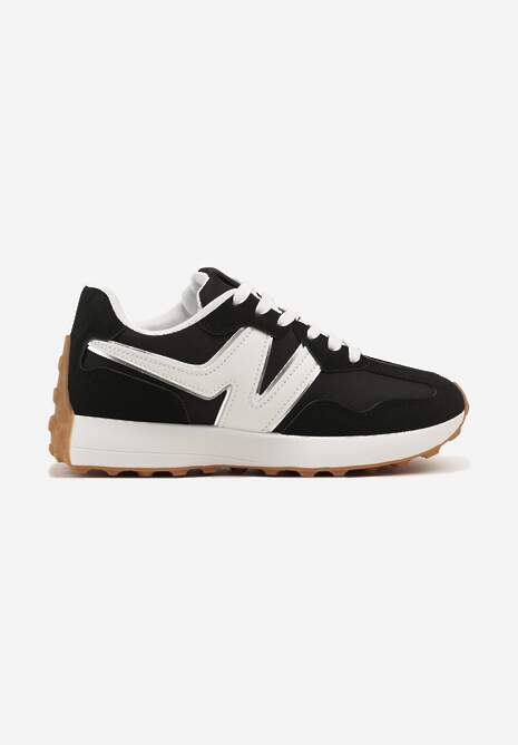 Sneakers Jenaviella Negru cu alb 4