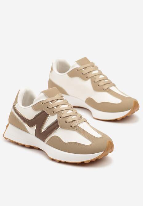 Sneakers Jenaviella Bej închis 5