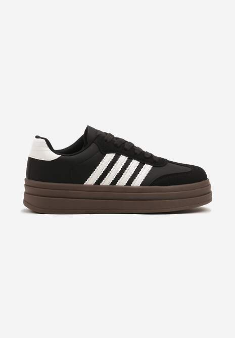 Sneakers Negru cu alb 4