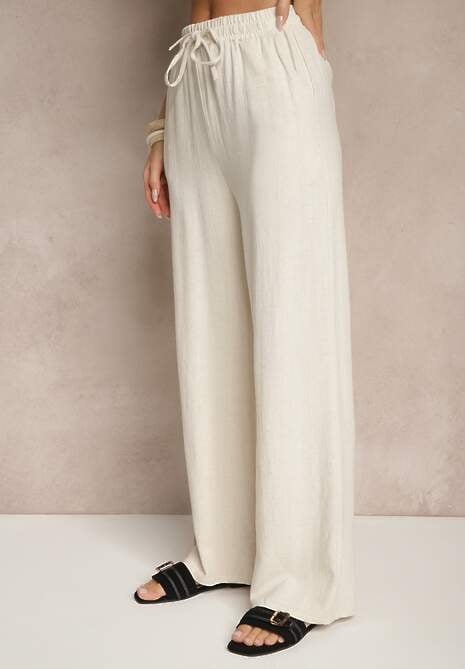 Pantaloni Zellimia Bej 4
