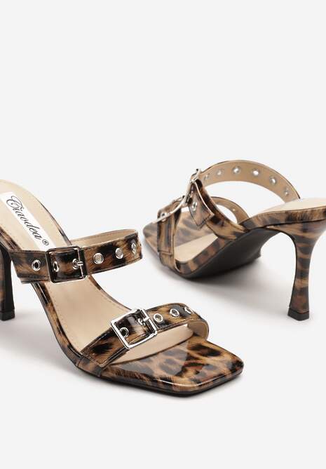 Papuci Rosaniela Imprimeu leopard 6