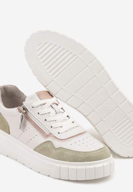 Sneakers Alb cu verde 6