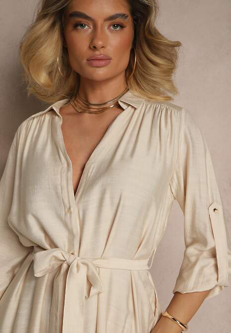 Rochie Cleonira Bej 5