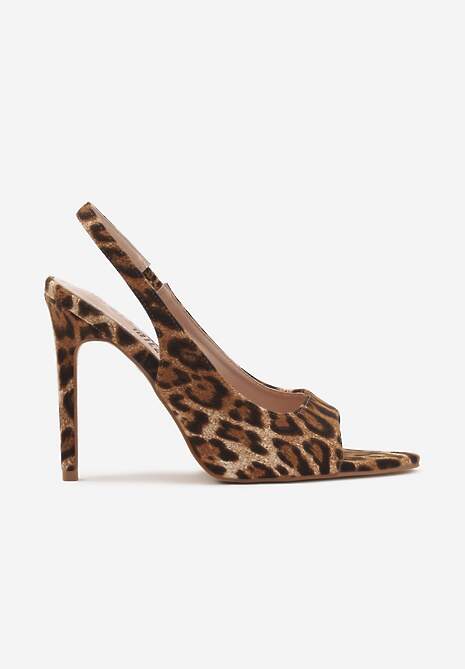 Pantofi stiletto Liosaria Imprimeu leopard 4