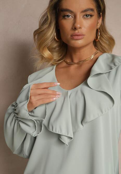 Bluză Tananissa Verde deschis 5