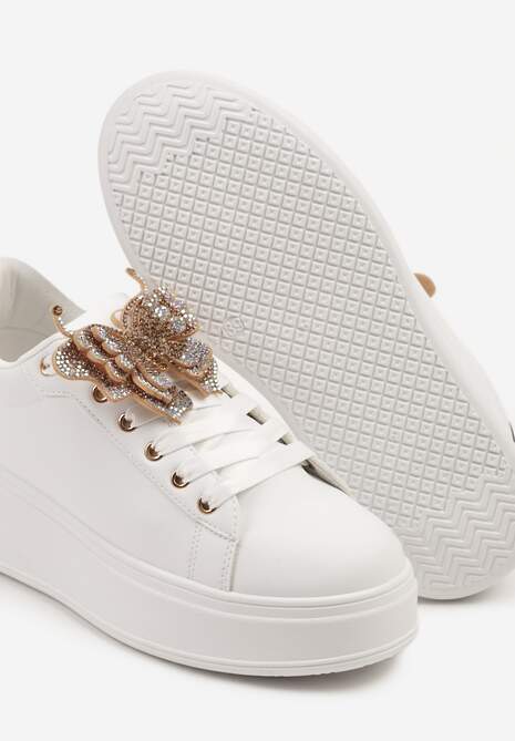 Sneakers Lenori Alb cu negru 6