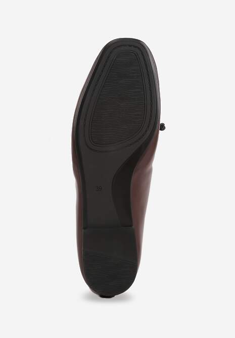 Brązowe Balerinki z Wiązaniem na Rzemyki Juliessa 7