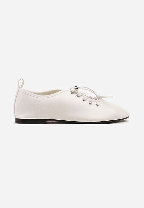 Pantofi casual Julirine Albi 4