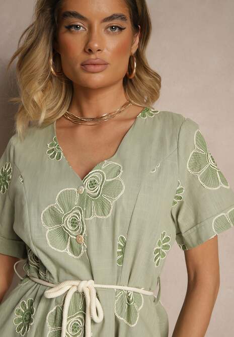 Rochie Evinelle Verde deschis 5