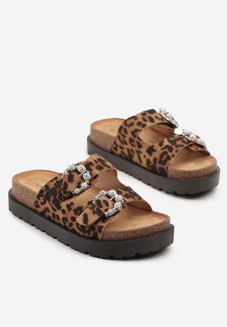 Papuci Orrisca Imprimeu leopard 5