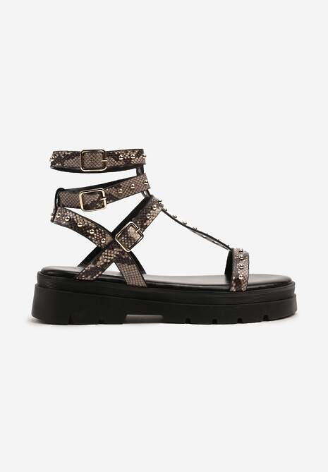 Sandale Orrave Print piele de șarpe 4