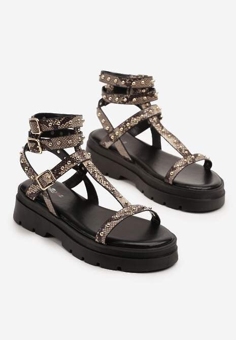 Sandale Orrave Print piele de șarpe 5