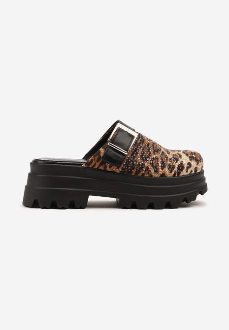 Papuci Sorelenna Imprimeu leopard 4