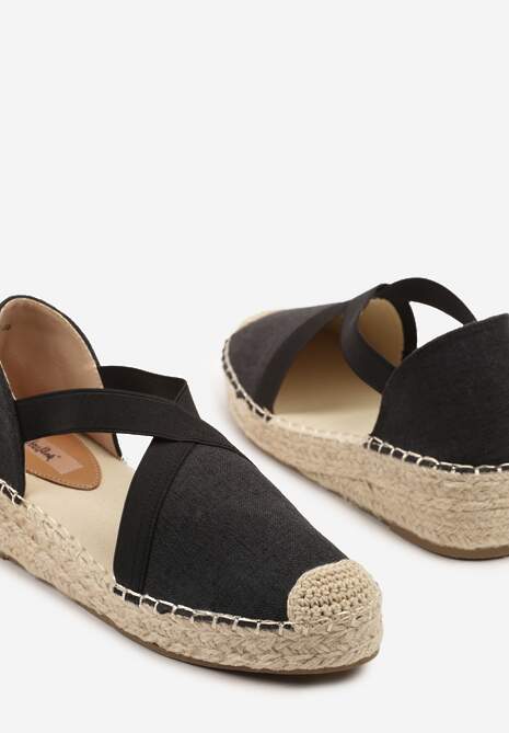 Czarne Espadryle w Stylu Boho Orrivine 6