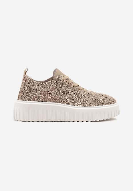 Sneakers Ellisara Bej închis 4