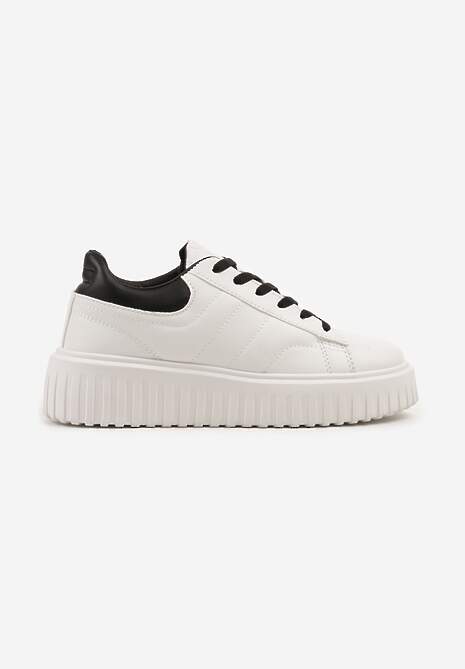 Sneakers Alb cu negru 4