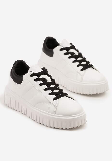 Sneakers Alb cu negru 5