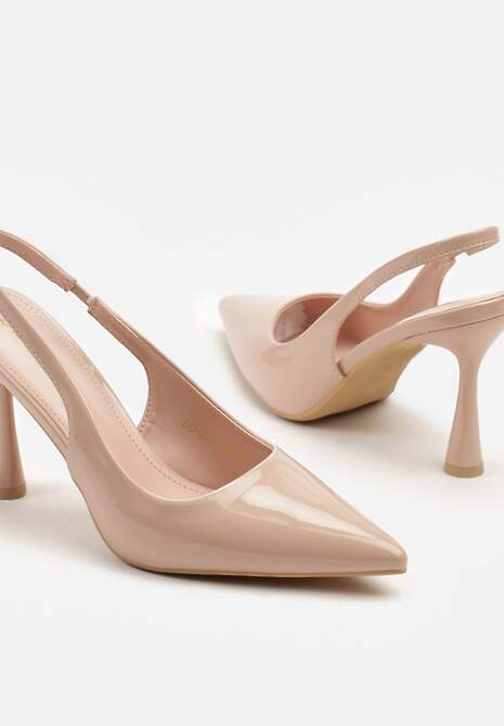 Pantofi stiletto Tosnivia Ulios Bej 6