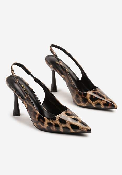 Pantofi stiletto Tosnivia Ulios Imprimeu leopard 5
