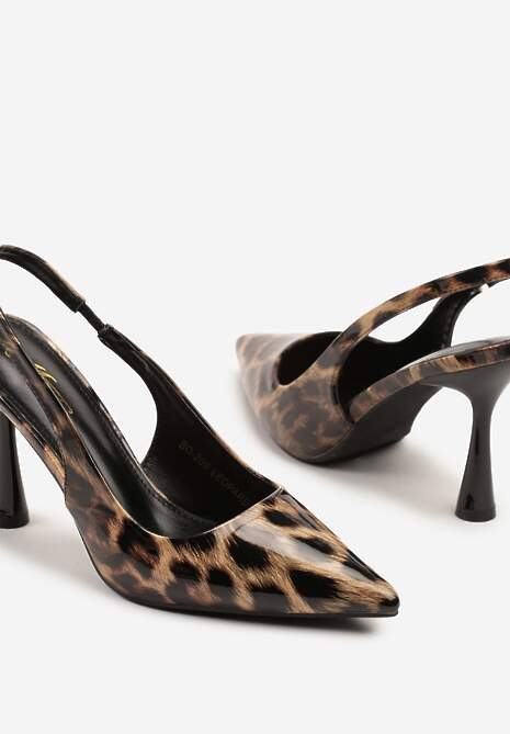 Pantofi stiletto Tosnivia Ulios Imprimeu leopard 6