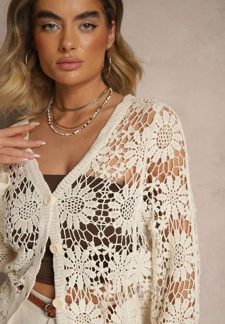 Cardigan Evipolla Bej deschis 5