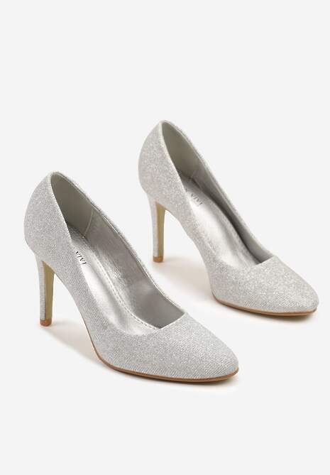 Pantofi stiletto Emauri Argintii 5