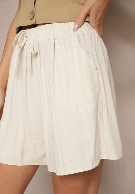 Pantaloni scurți Lenielle Bej deschis 5