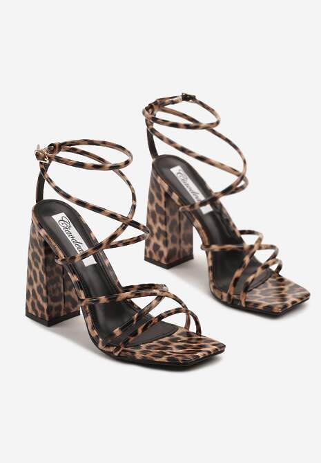 Sandale Nilusca Imprimeu leopard 5