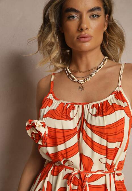 Rochie Maralana Portocalie 5