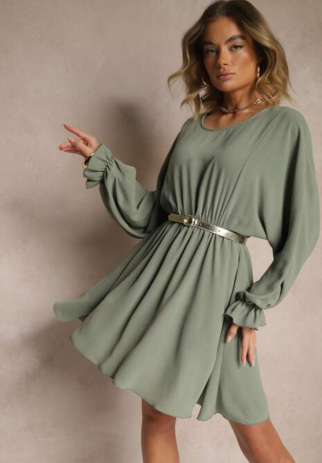 Rochie Tesunela Verde închis 4