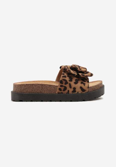 Papuci Tenalia Imprimeu leopard 4