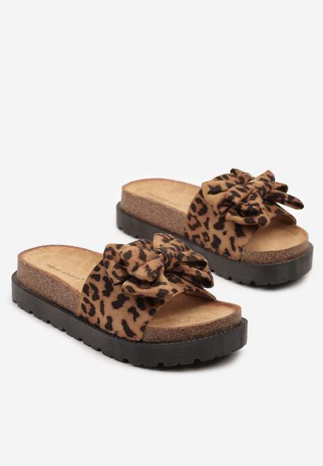Papuci Tenalia Imprimeu leopard 5