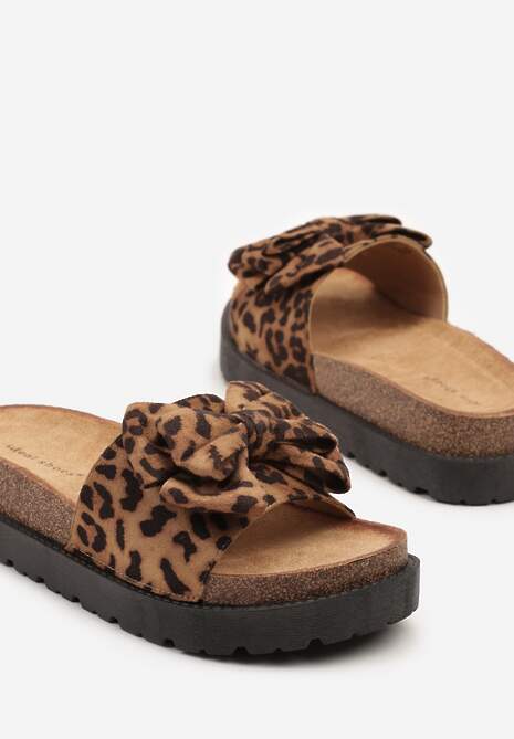 Papuci Tenalia Imprimeu leopard 6
