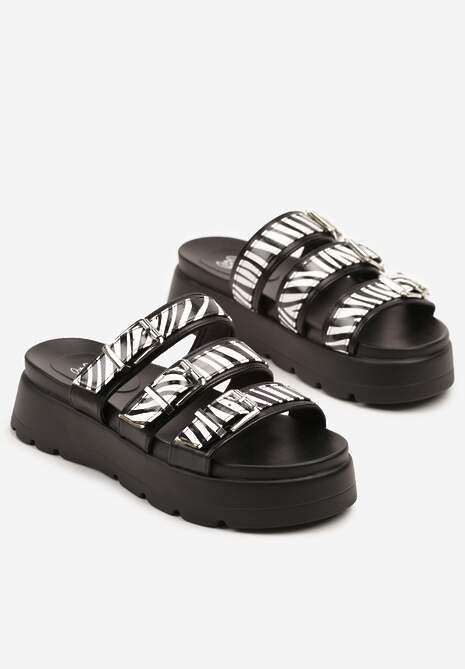 Papuci Redaive Print piele de șarpe 5