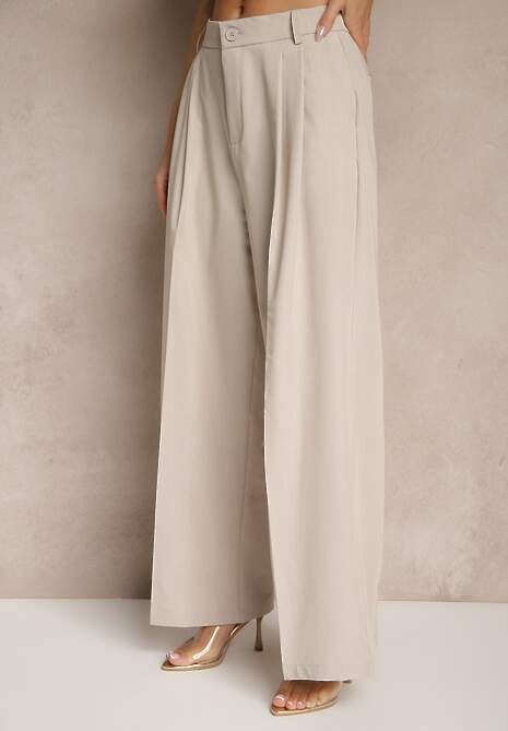 Pantaloni Galaniel Bej deschis 4