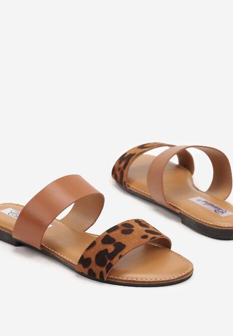 Papuci Denelie Imprimeu leopard 6