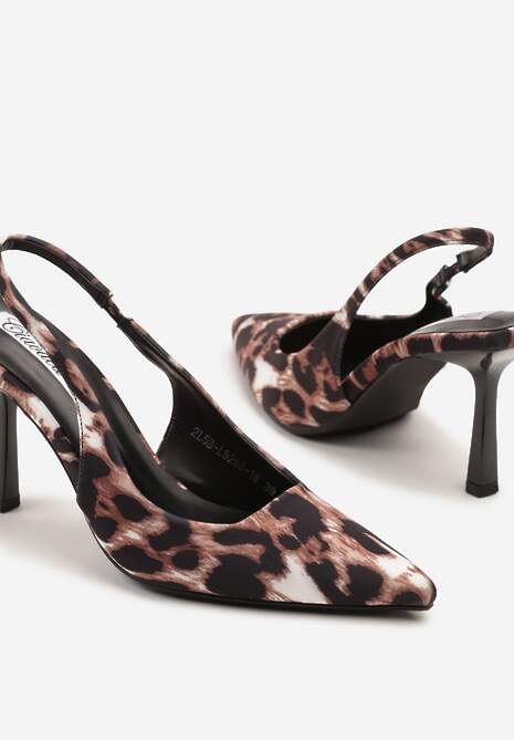 Pantofi cu toc Sopalinne Imprimeu leopard 6