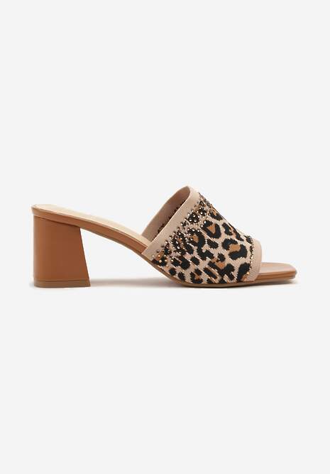 Papuci Teonelia Imprimeu leopard 4