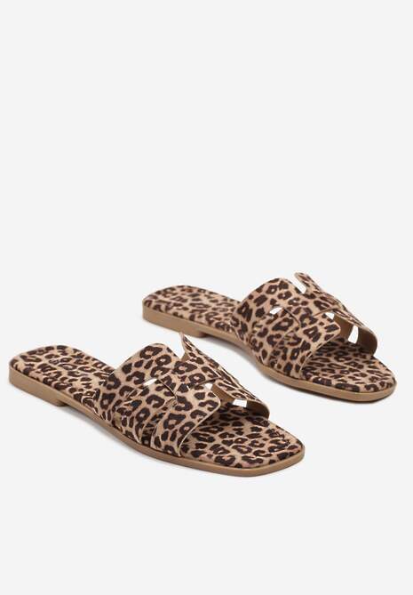 Papuci Dovina Imprimeu leopard 5