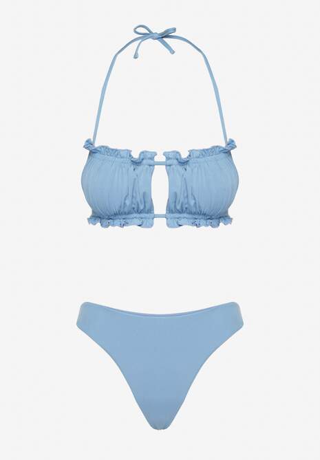 Costum de baie bikini Folinira Albastru deschis 5