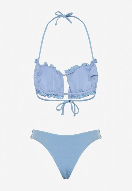 Costum de baie bikini Folinira Albastru deschis 6