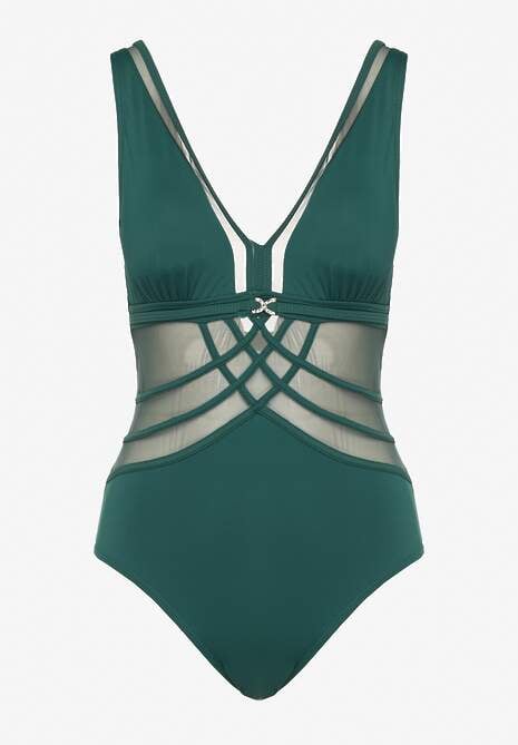 Costum de baie Folore Verde închis 5