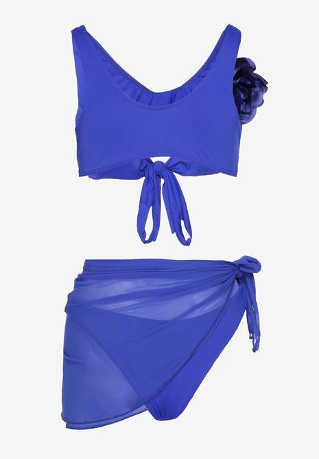 Costum de baie bikini Folissa Albastru 6