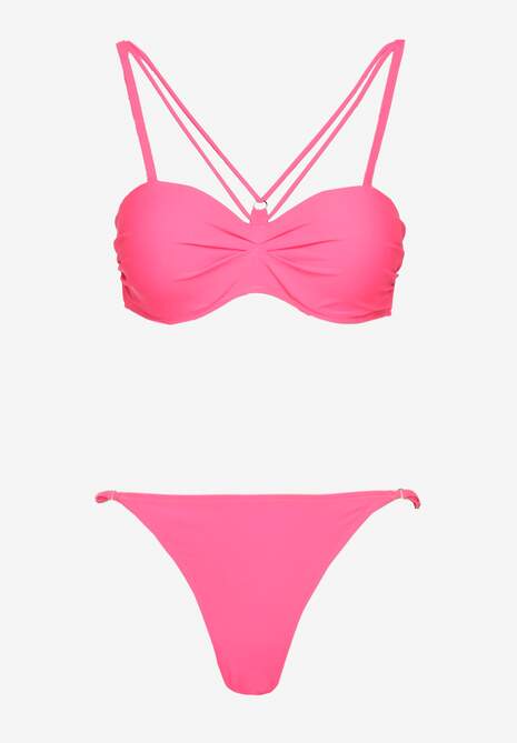 Costum de baie bikini Fadelinna Roz 5